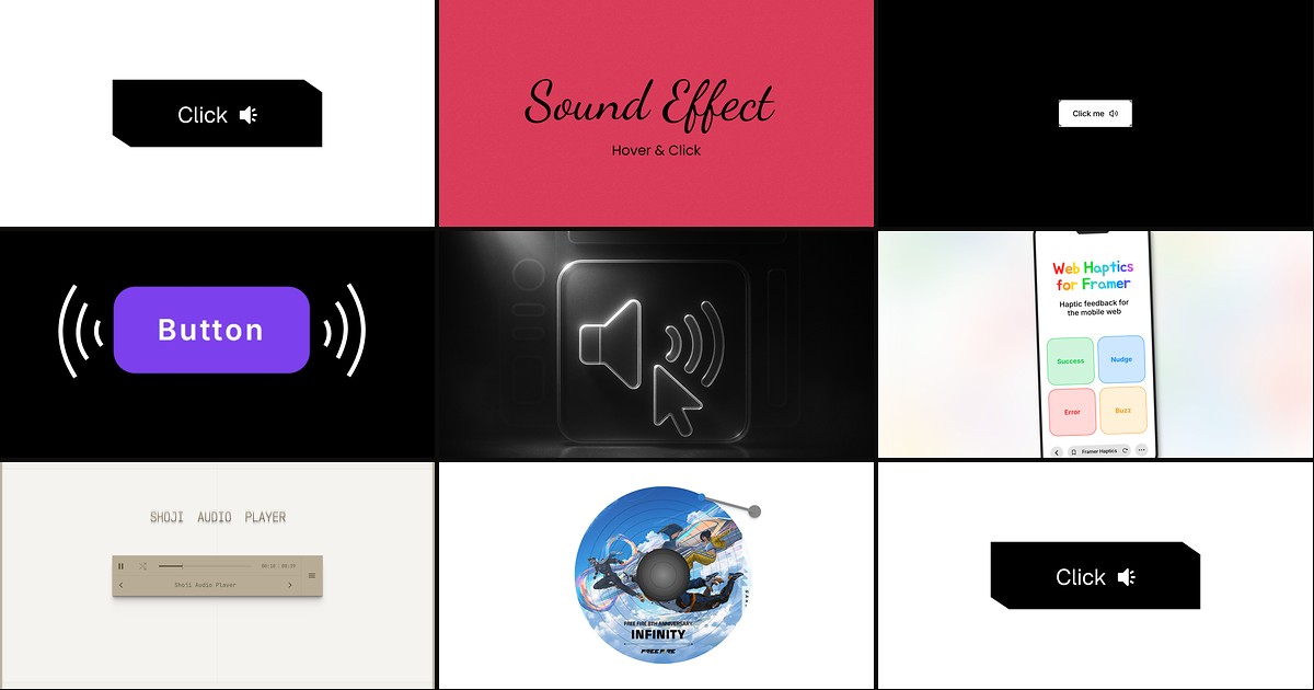 8 Best Framer Audio and Sound Effect Components in 2026 cover