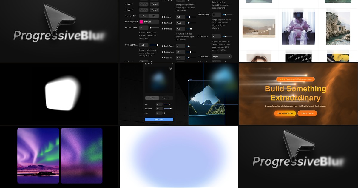 Cover for 8 Best Framer Blur and Backdrop Filter Components in 2026