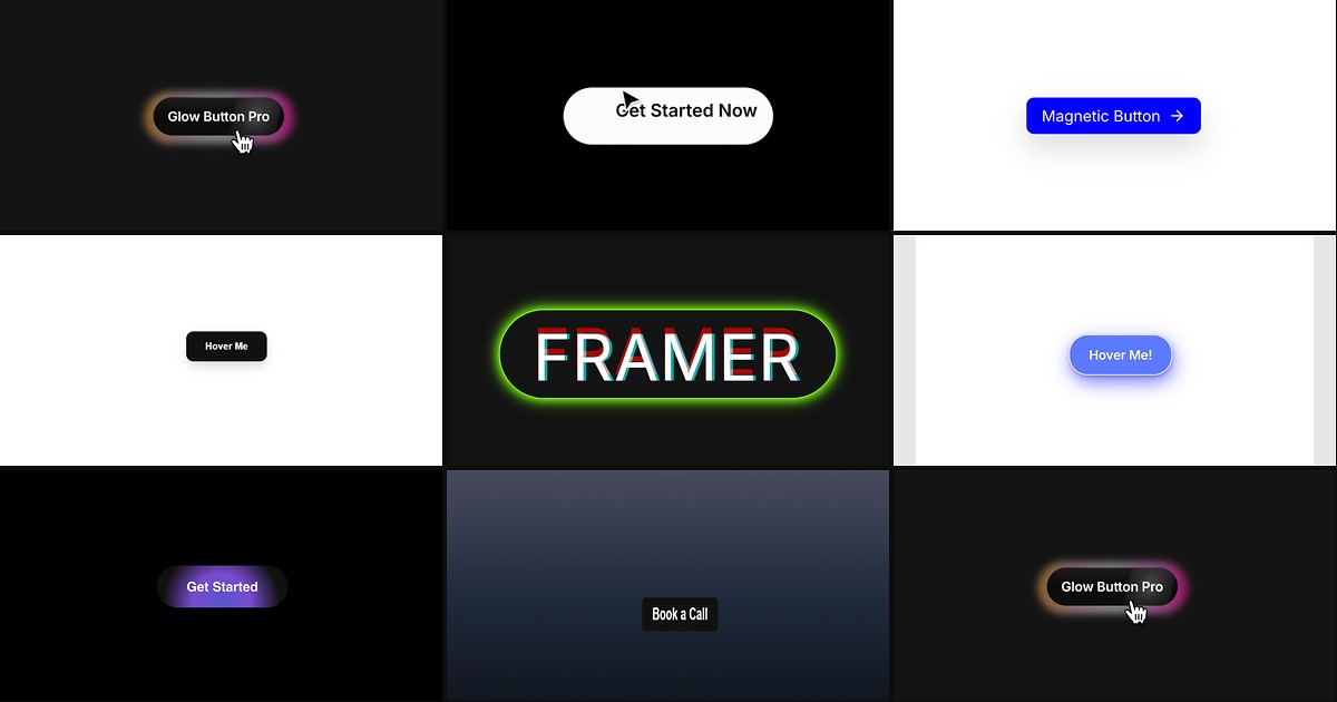 Cover for 8 Best Framer Magnetic Button Components in 2026