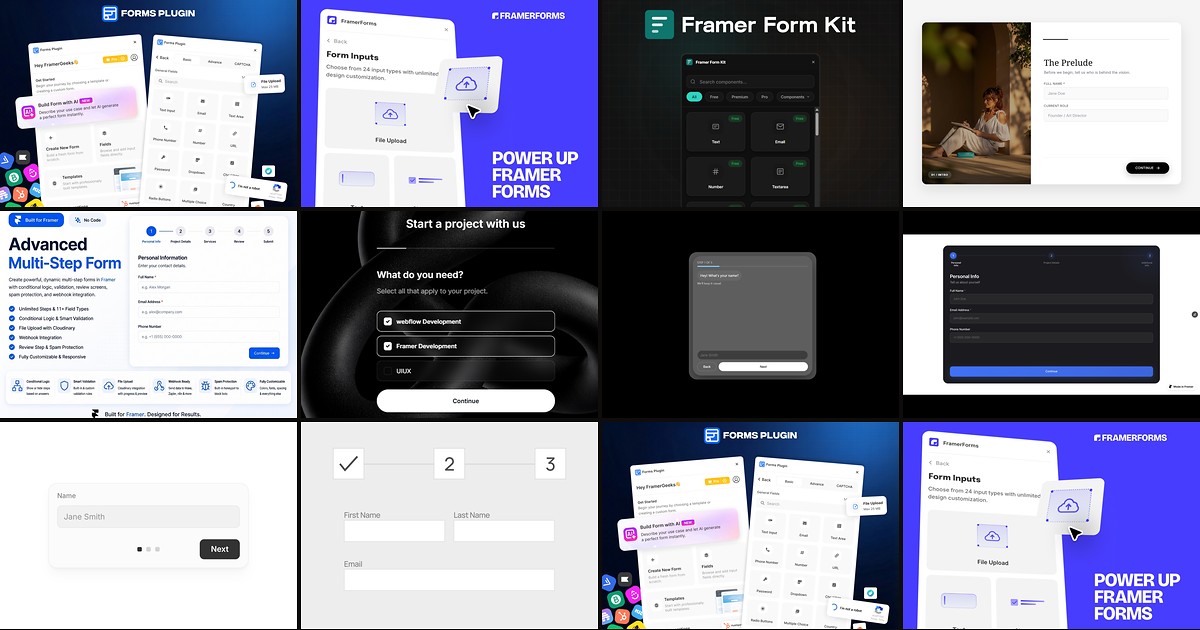 10 Best Framer Multi-Step Form Components and Plugins in 2026 cover
