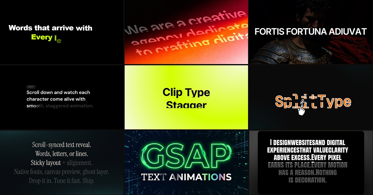 Cover for 9 Best Framer Split Text Components in 2026