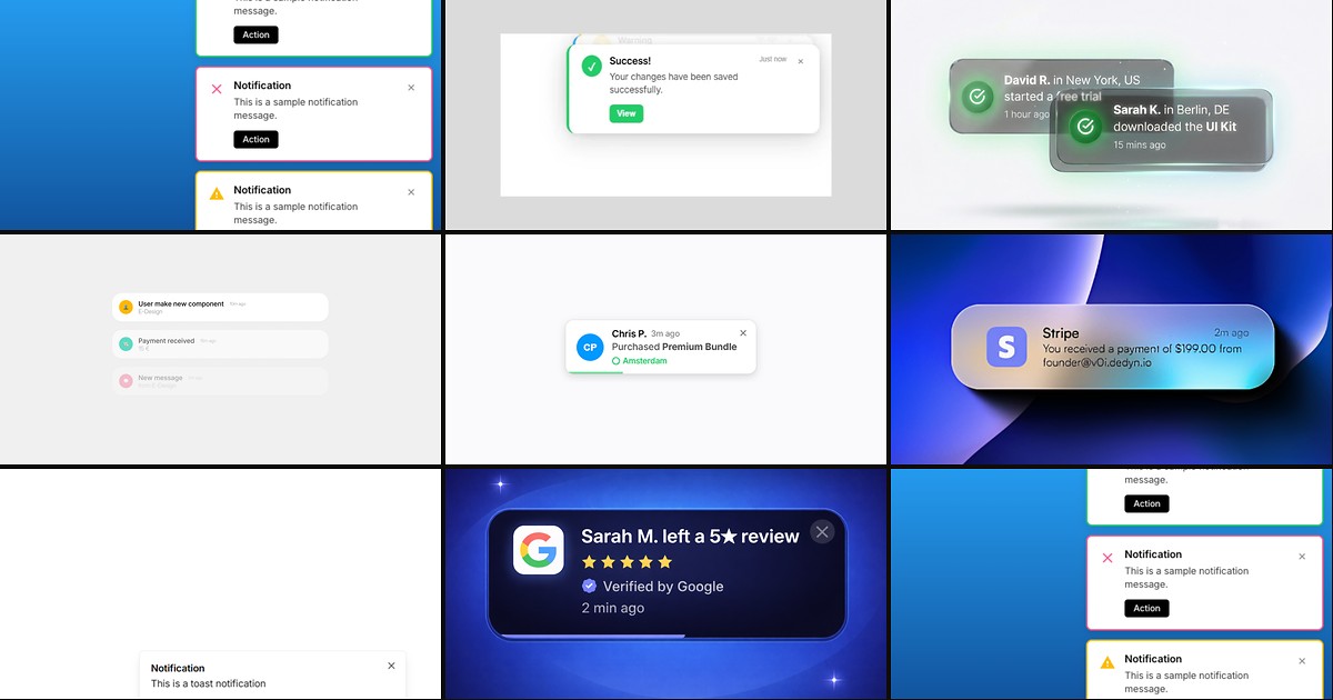 8 Best Framer Toast Notification Components in 2026 cover