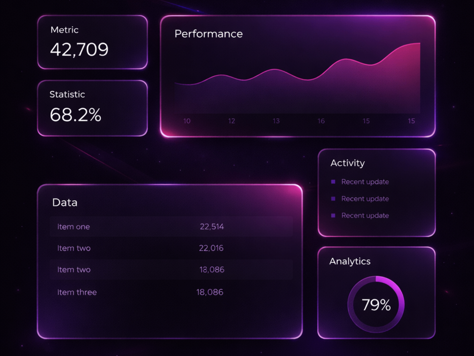 BentoGlow Grid preview