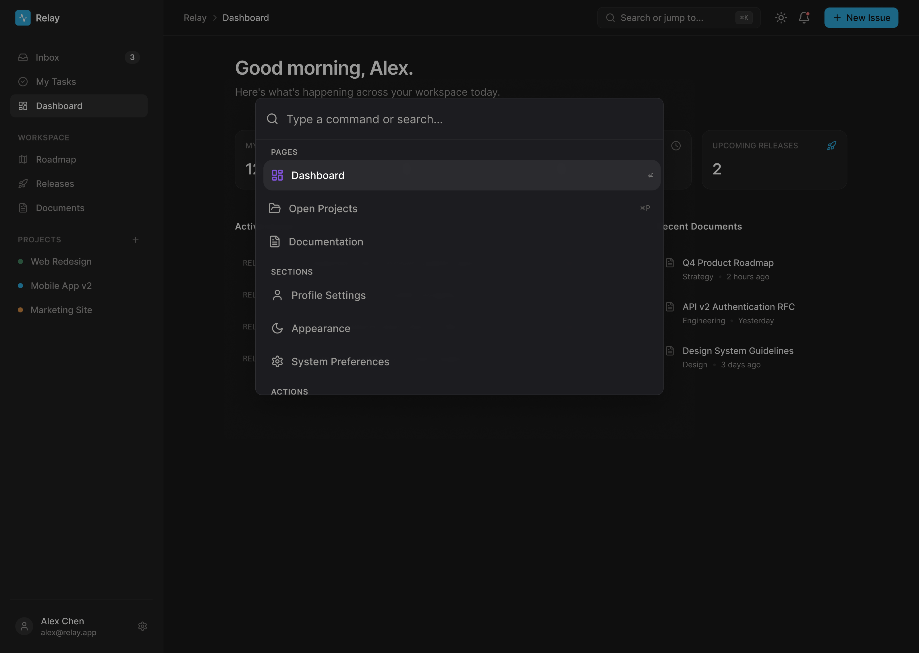 CommandK preview