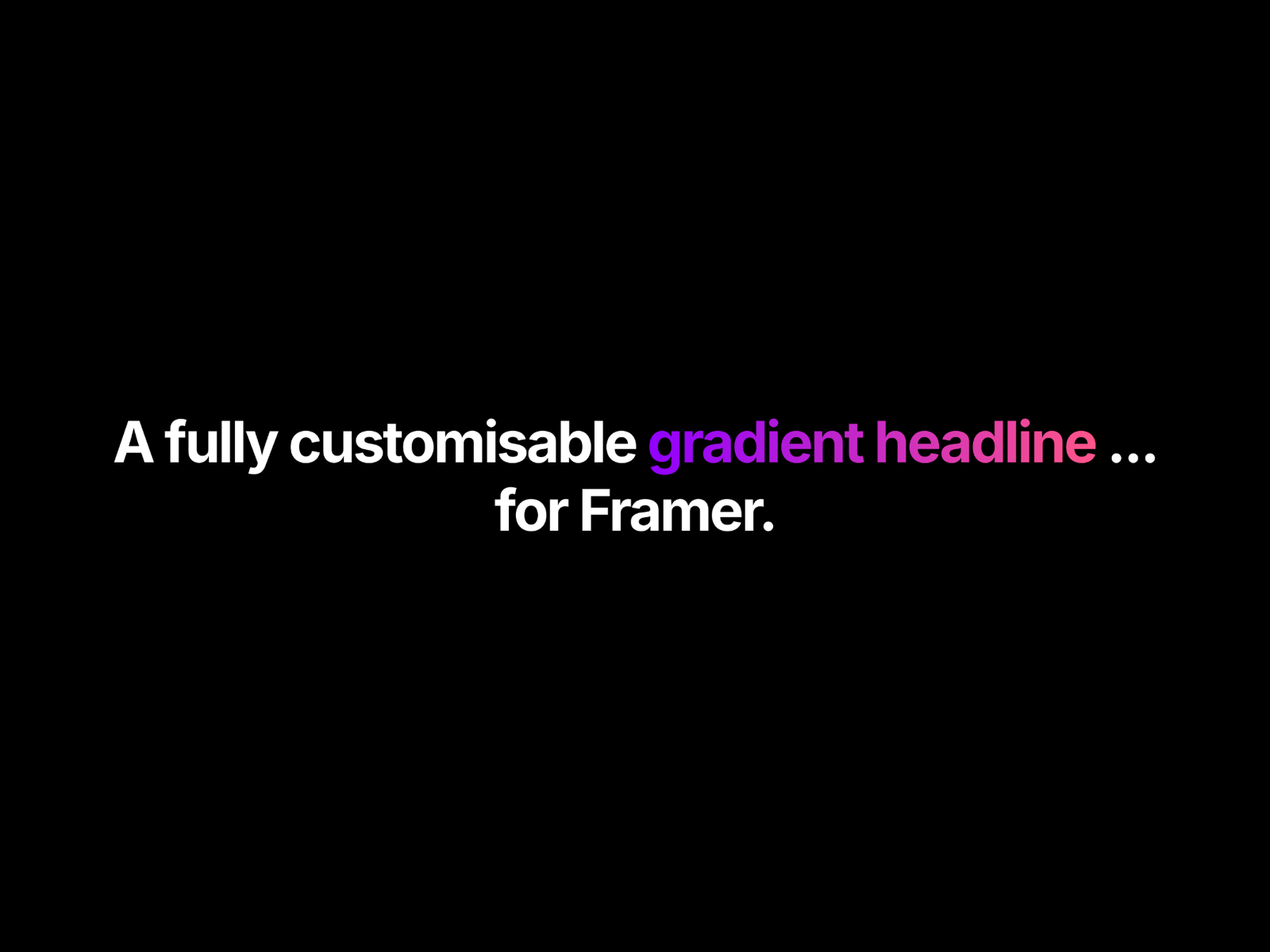Gradient Headlines preview