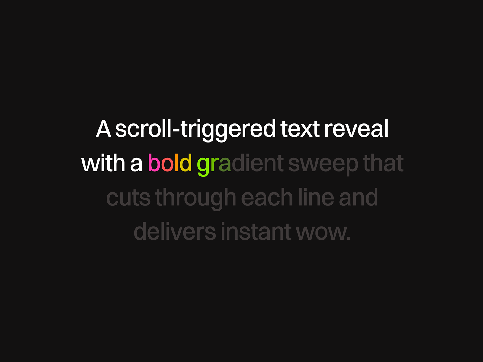 Gradient Scroll Text preview