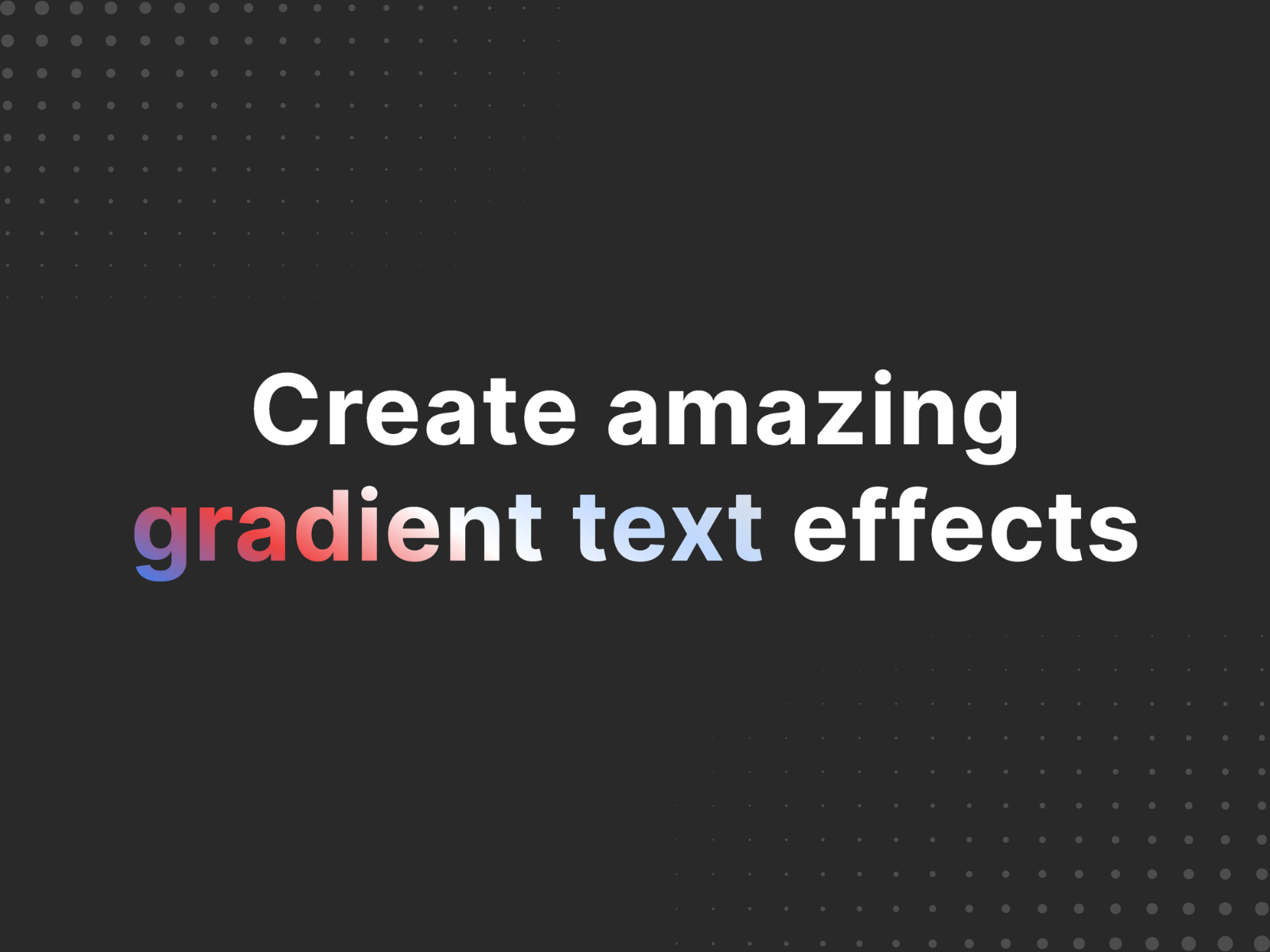 Gradient Text preview