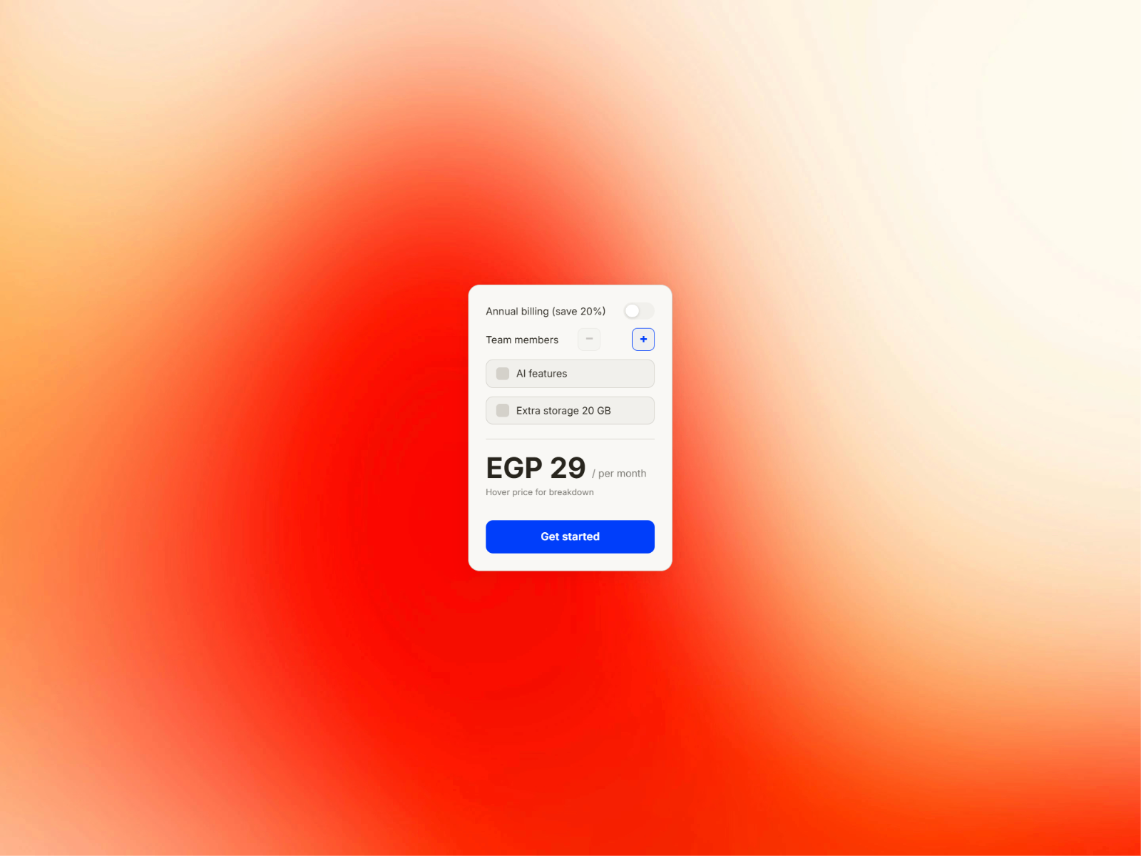 Modular Pricing Calc preview