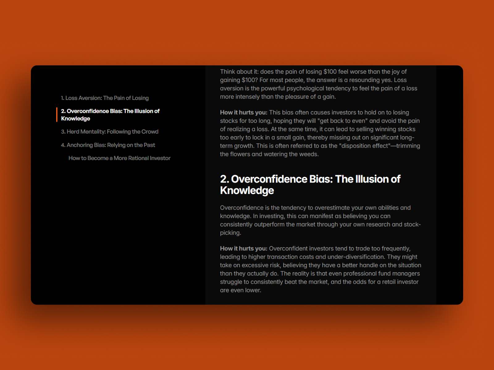 ToC CMS free preview