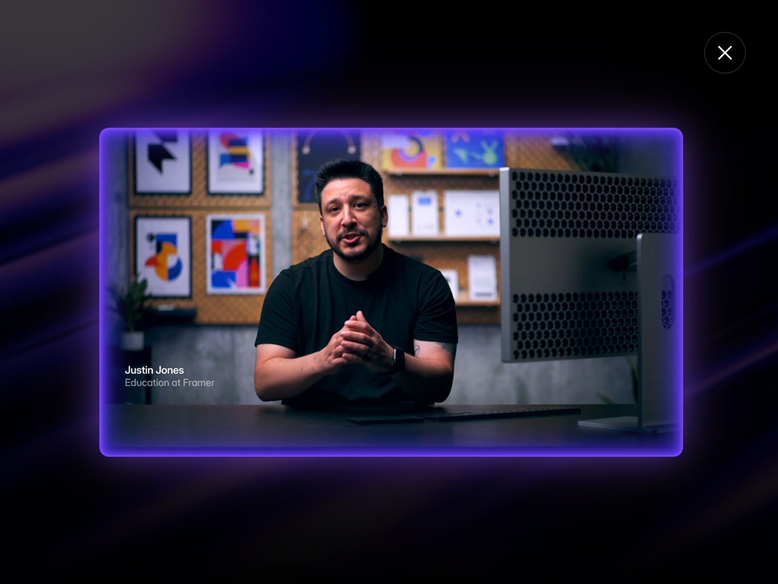 Video Glow Lightbox preview