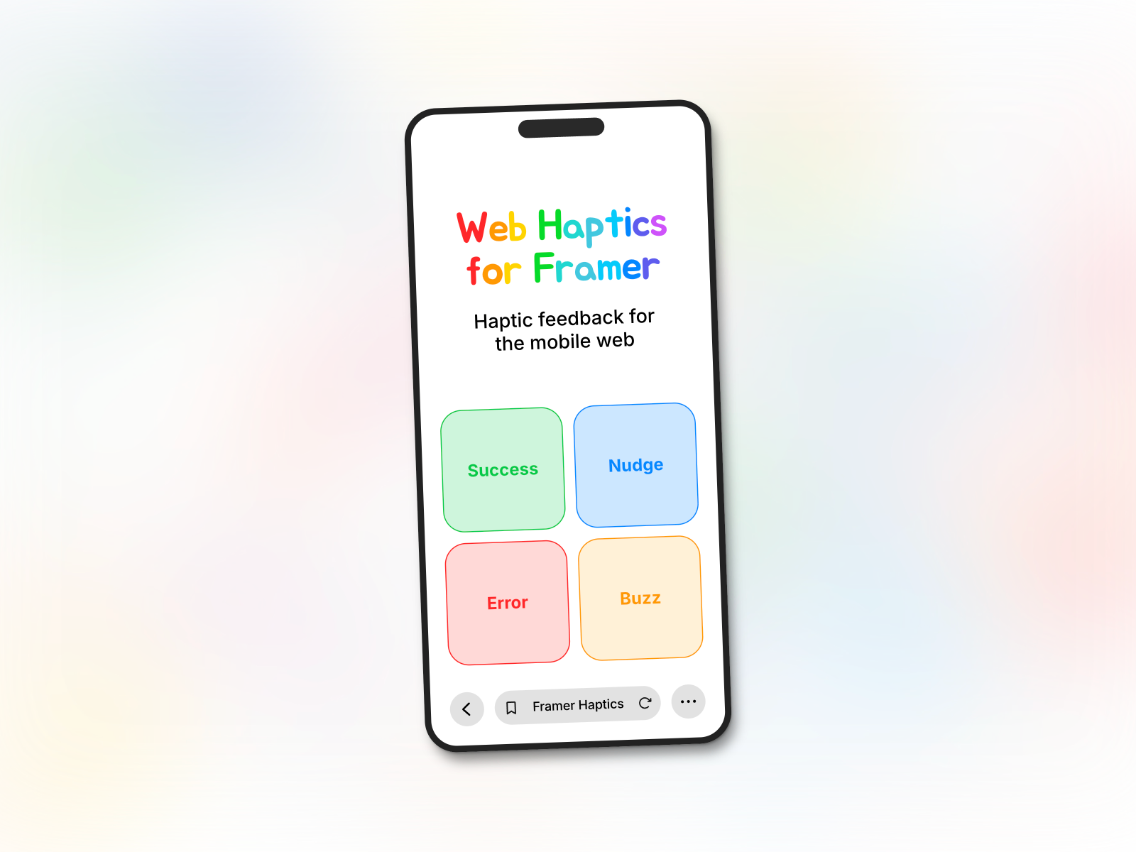 Web Haptics preview