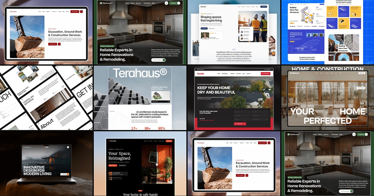 10 Best Free Construction Framer Templates in 2026 cover