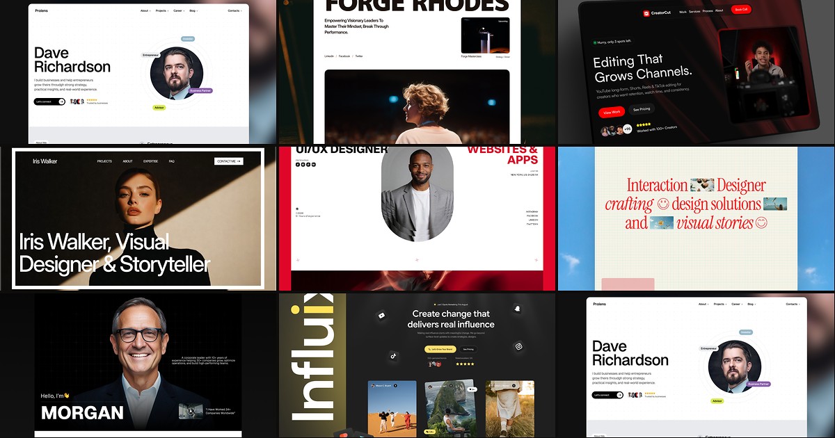 8 Best Free Framer Templates for Personal Brand in 2026 cover