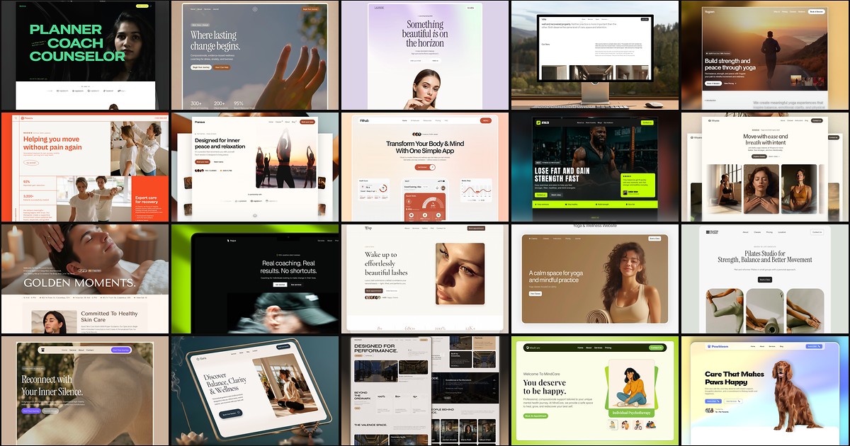20 Best Free Wellness Framer Templates in 2026 cover