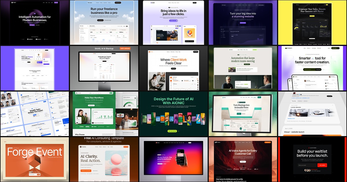 20 Best Startup Framer Templates in 2026 (Ranked) cover