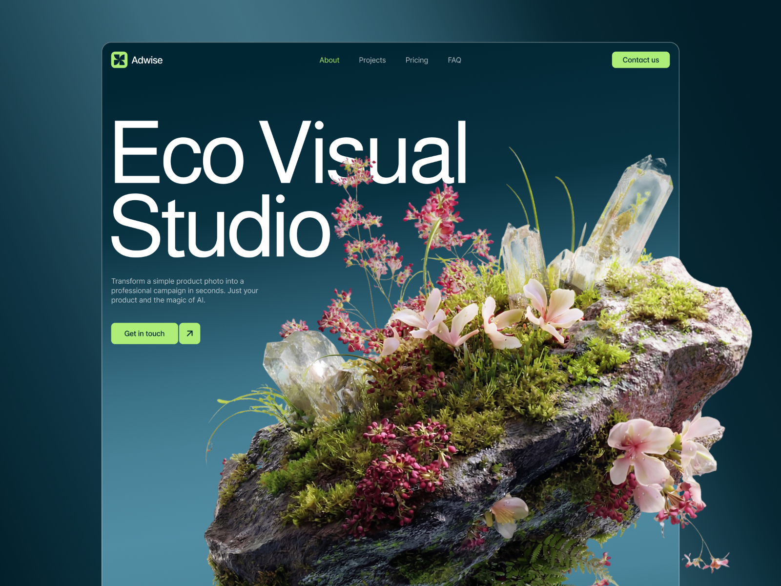Adwise — Free Creative Agency Framer Template preview
