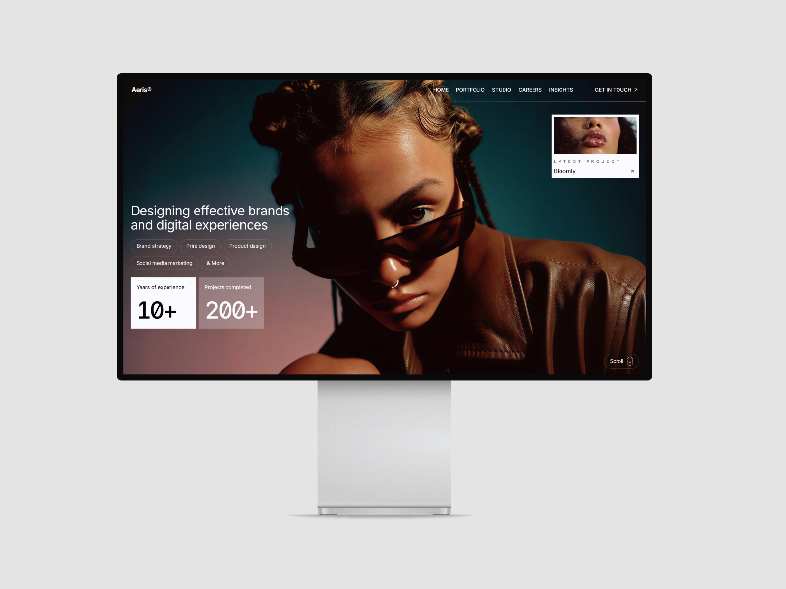 Aeris Studio — Free Design Studio Framer Template preview