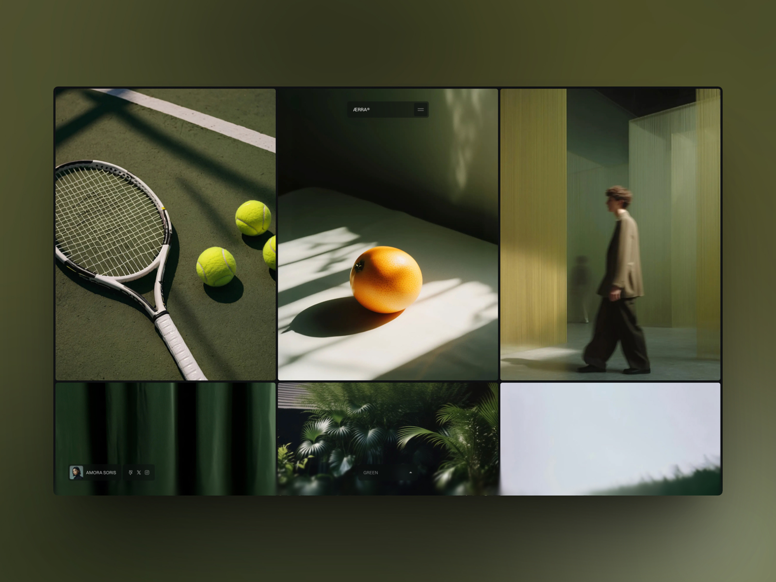 Aerra — Free Portfolio Framer Template preview