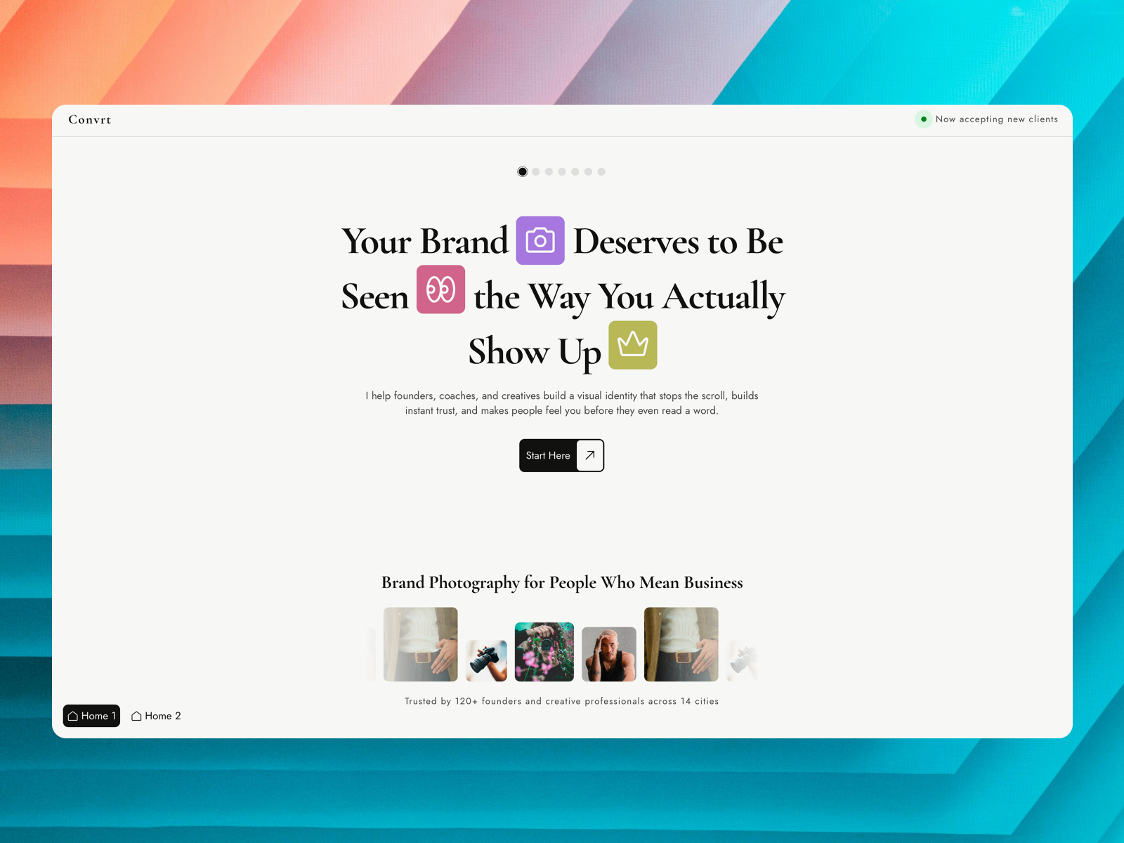 Affinitty: Free Portfolio Website Template by UX Ridham — Free Portfolio Framer Template preview