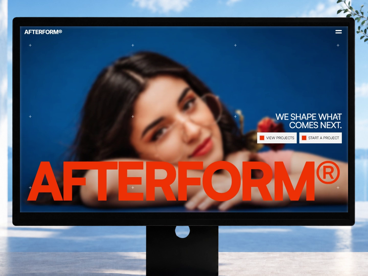 Afterform Studio — Free Portfolio Framer Template preview