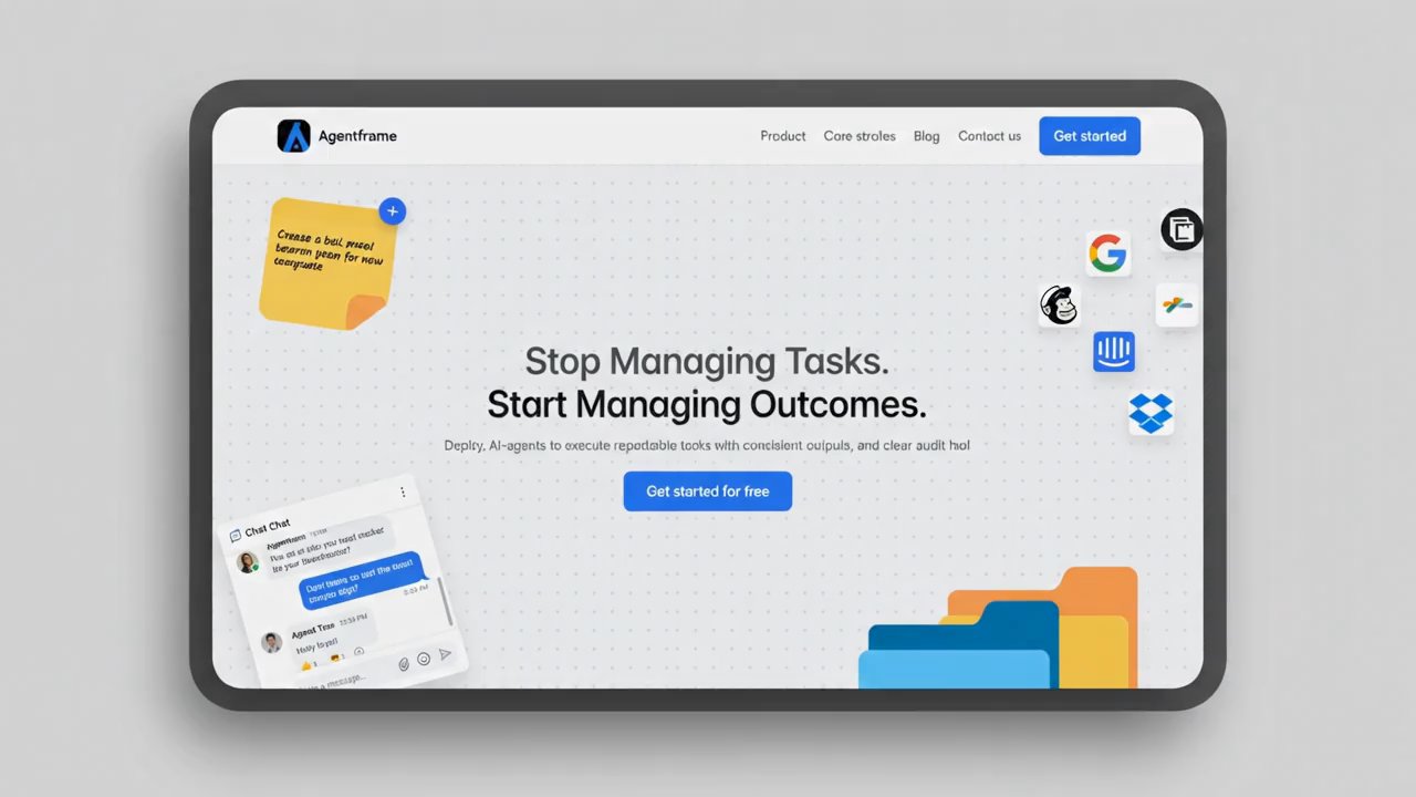 AgentFram — Free AI Website Template by Abiodun Popoola — Free Automotive Template for Framer by Abiodun Popoola preview
