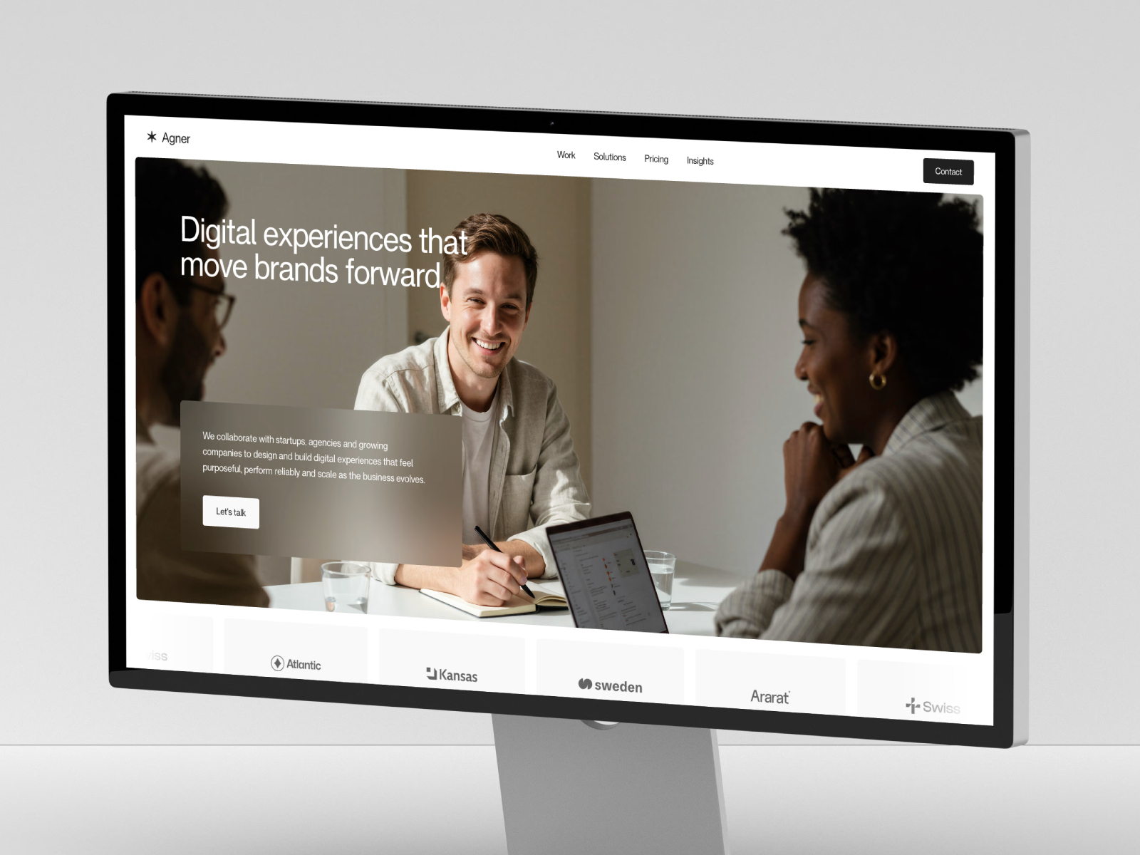 Agner — Free Portfolio Framer Template preview