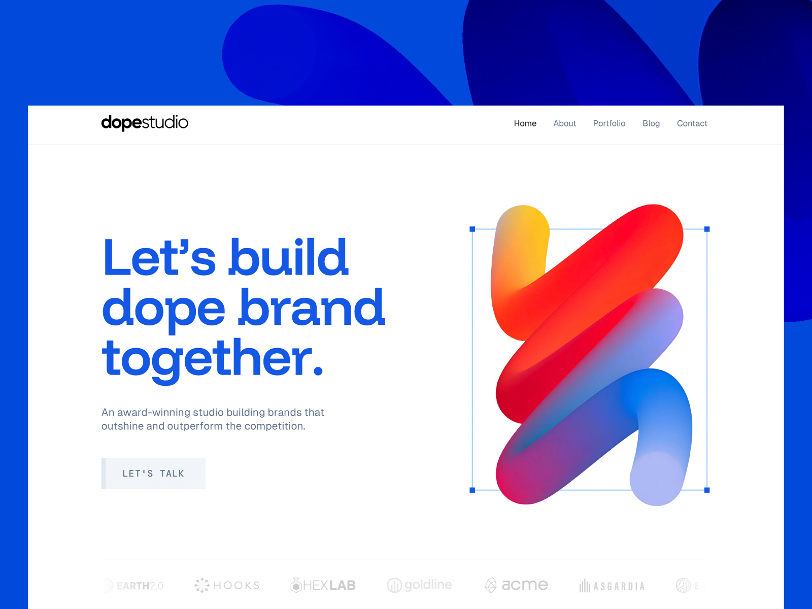 Ainus — Free Personal Website Template by Designus — Free Portfolio Template for Framer by Designus preview