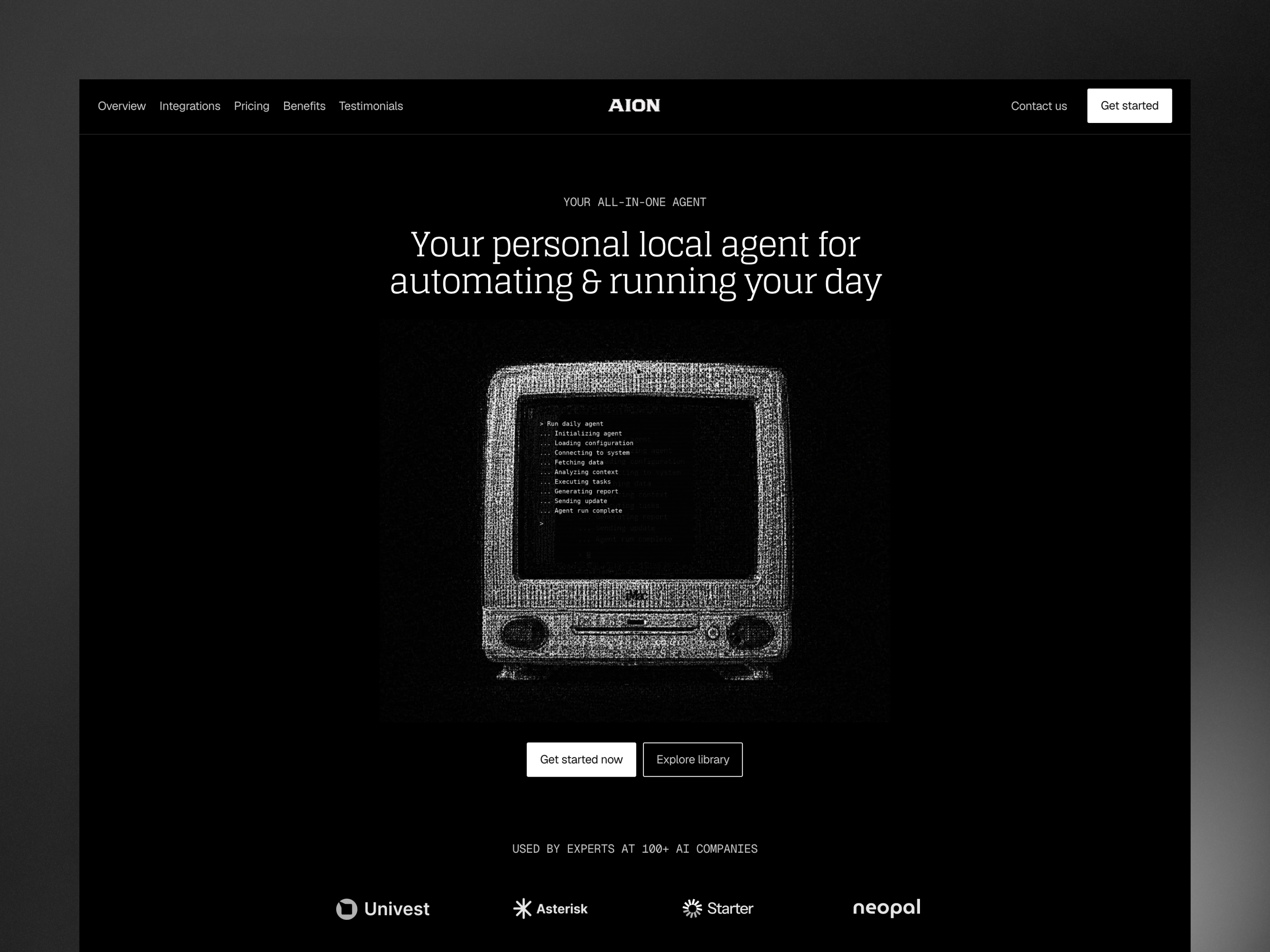 Aion — Free SaaS Template for Framer preview
