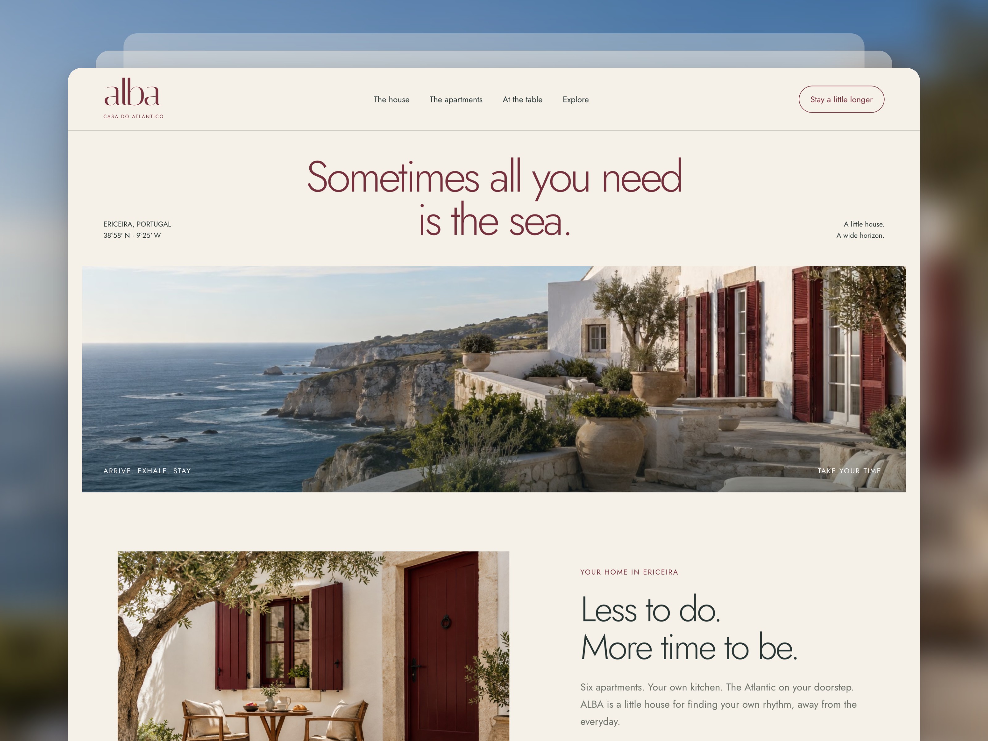 Alba — Free Landing Page Template for Framer by Marius Becker preview