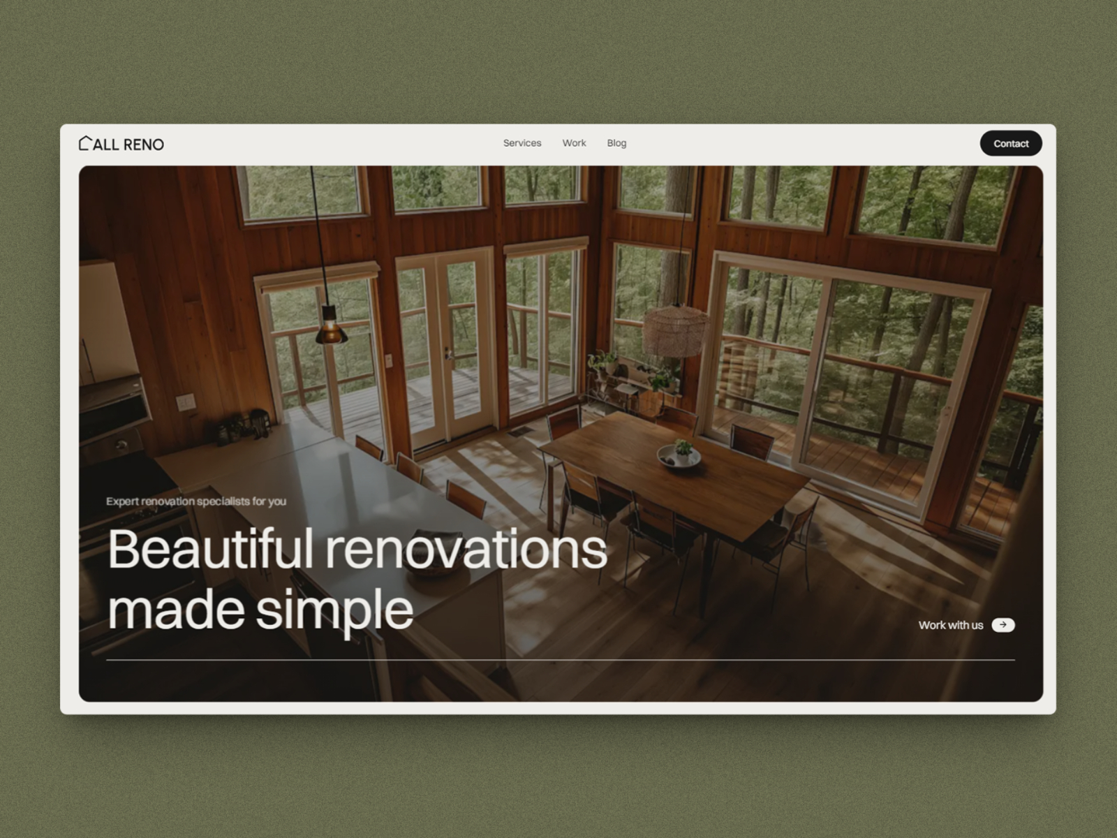 All Reno — Free Architecture & Interior Studio Framer Template preview
