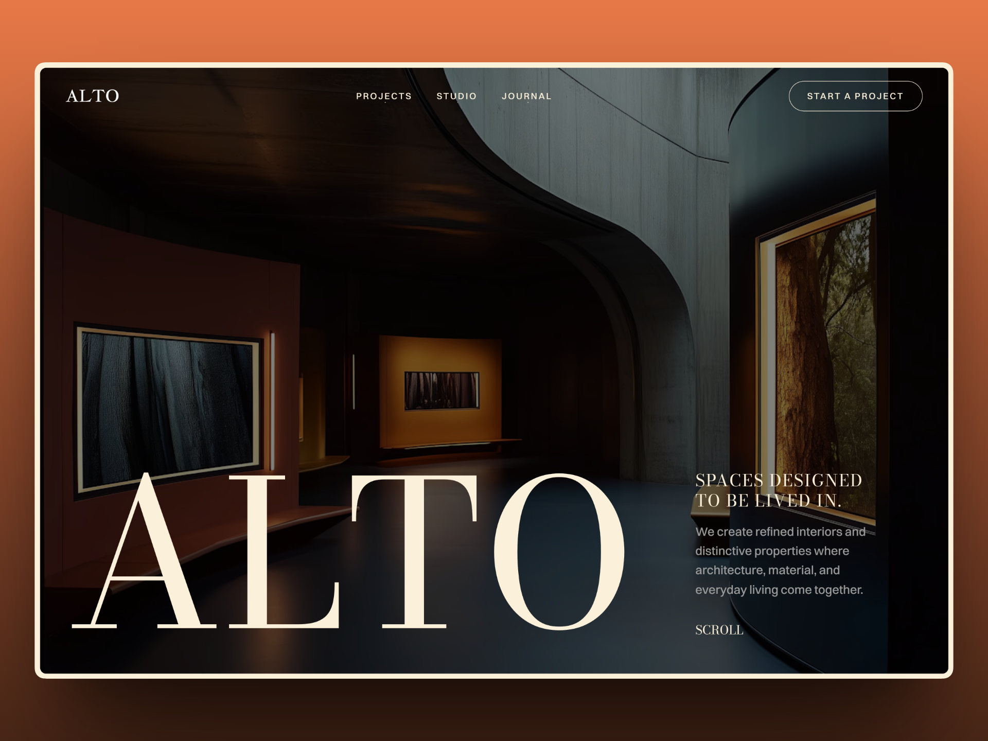 Alto — Free Architecture Framer Template preview
