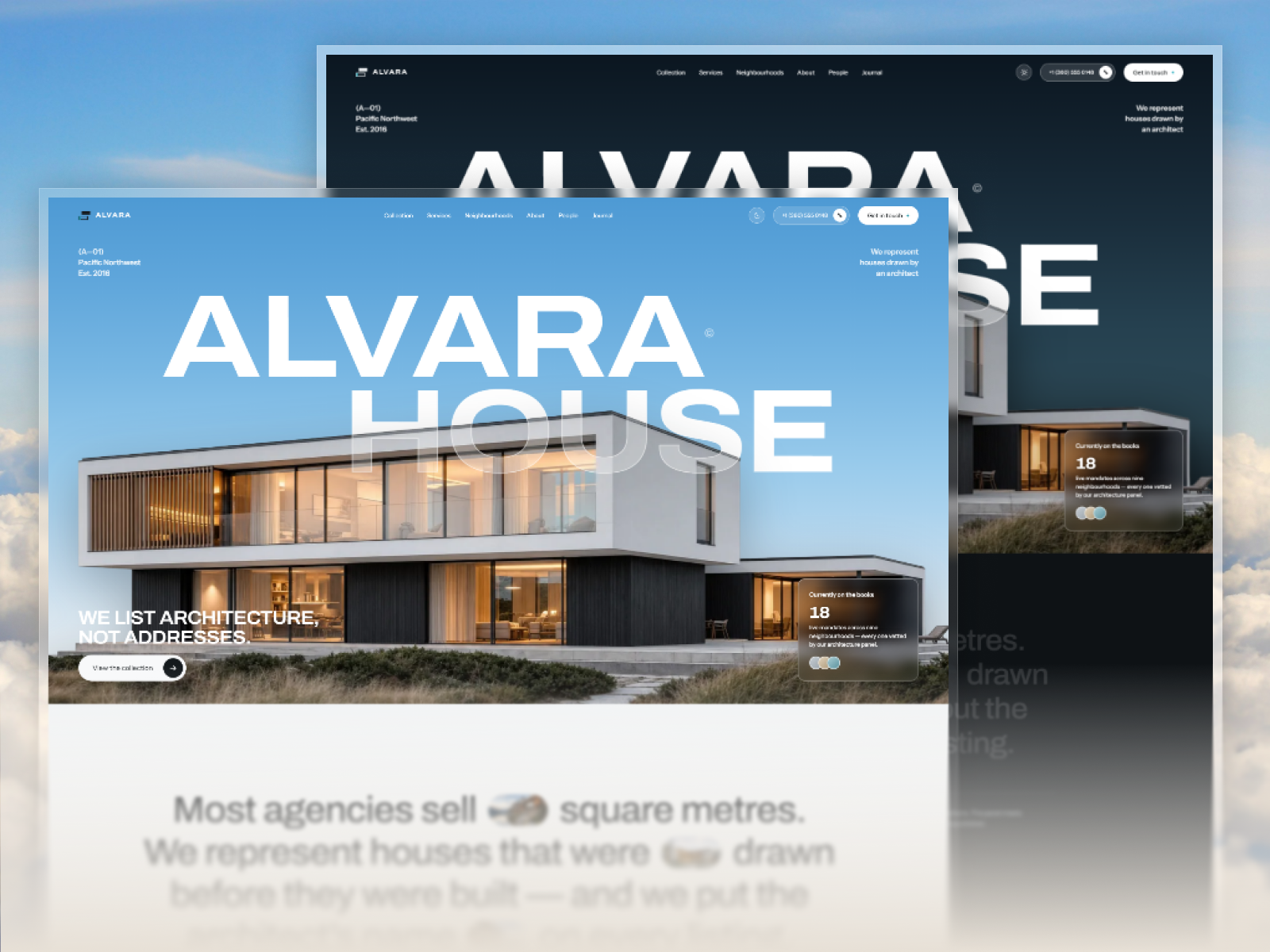 Alvara House — Free Architecture Template for Framer preview