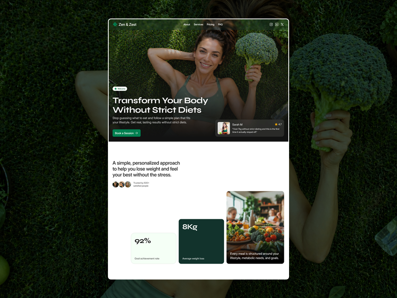 Amalfi Studio: Free Agency Website Template by Maria Tauqeer — Free Agency Framer Template preview