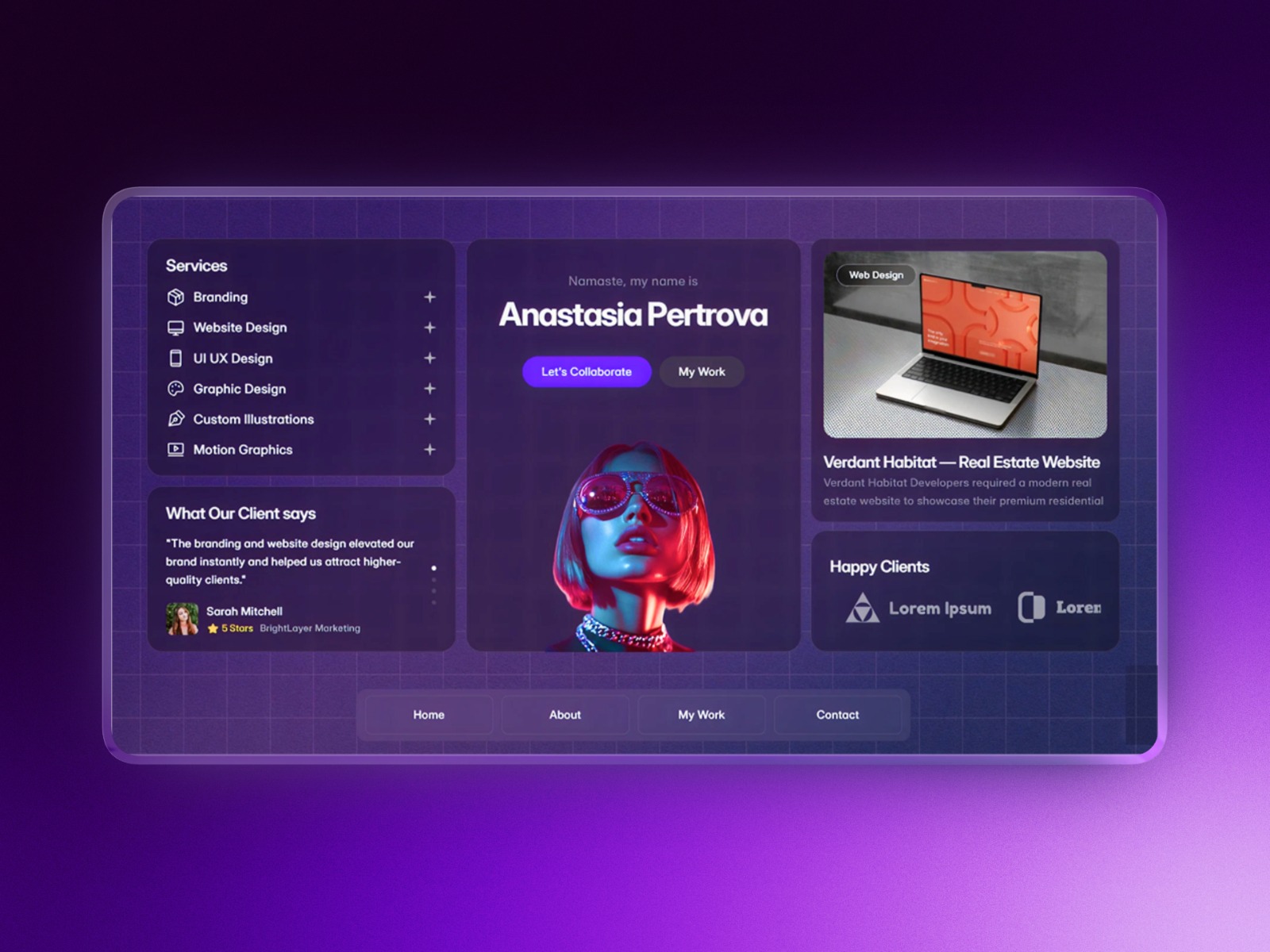 Ana — Free Freelance Portfolio Framer Template preview