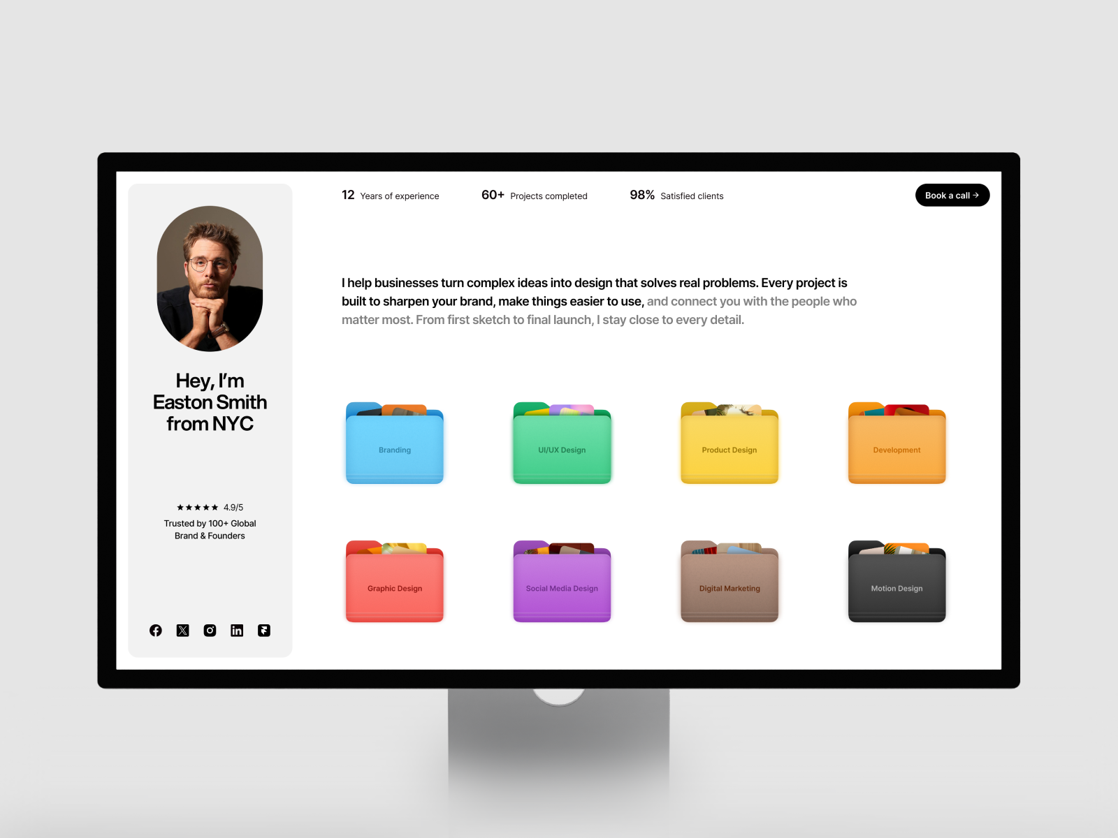 Anderson Jack — Free Portfolio Template for Framer preview