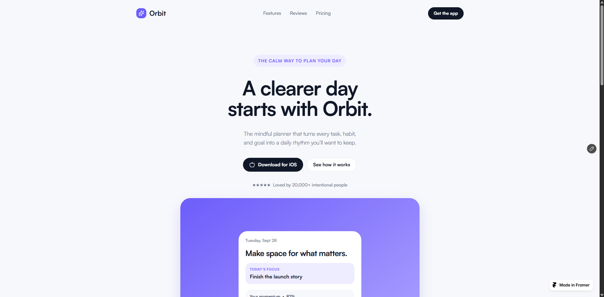 ApporaAA — Free Landing Page Template for Framer by Vi An preview