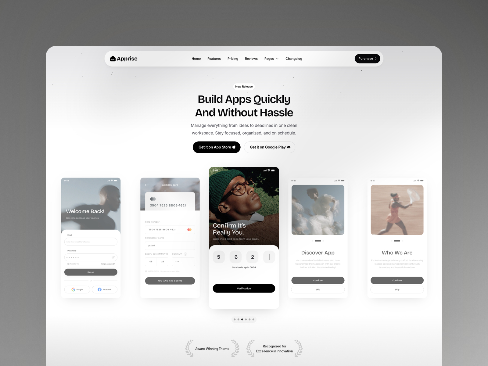 Apprise — Free App & SaaS Framer Template preview