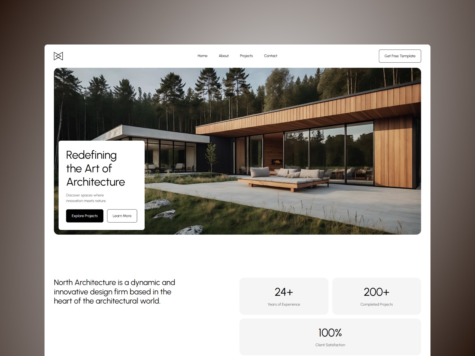 Archi_con studio — Free Agency Website Template by Sinax — Free Architecture Template for Framer by Sinax preview