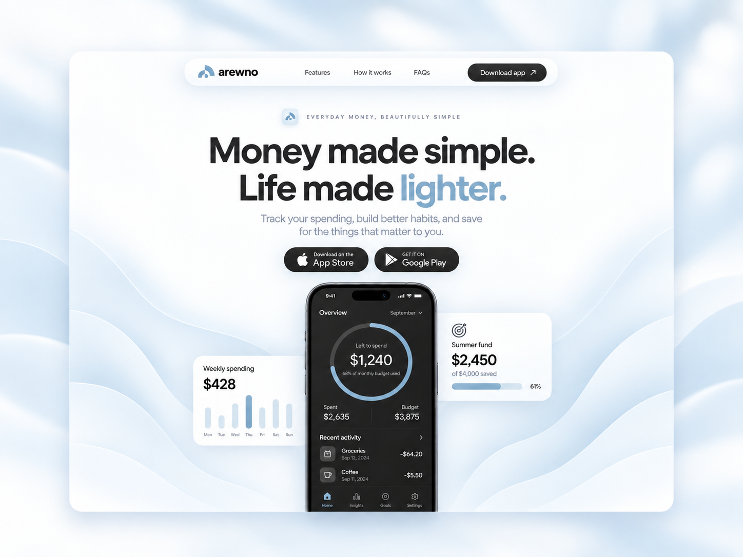 Arewno — Free SaaS Framer Template preview