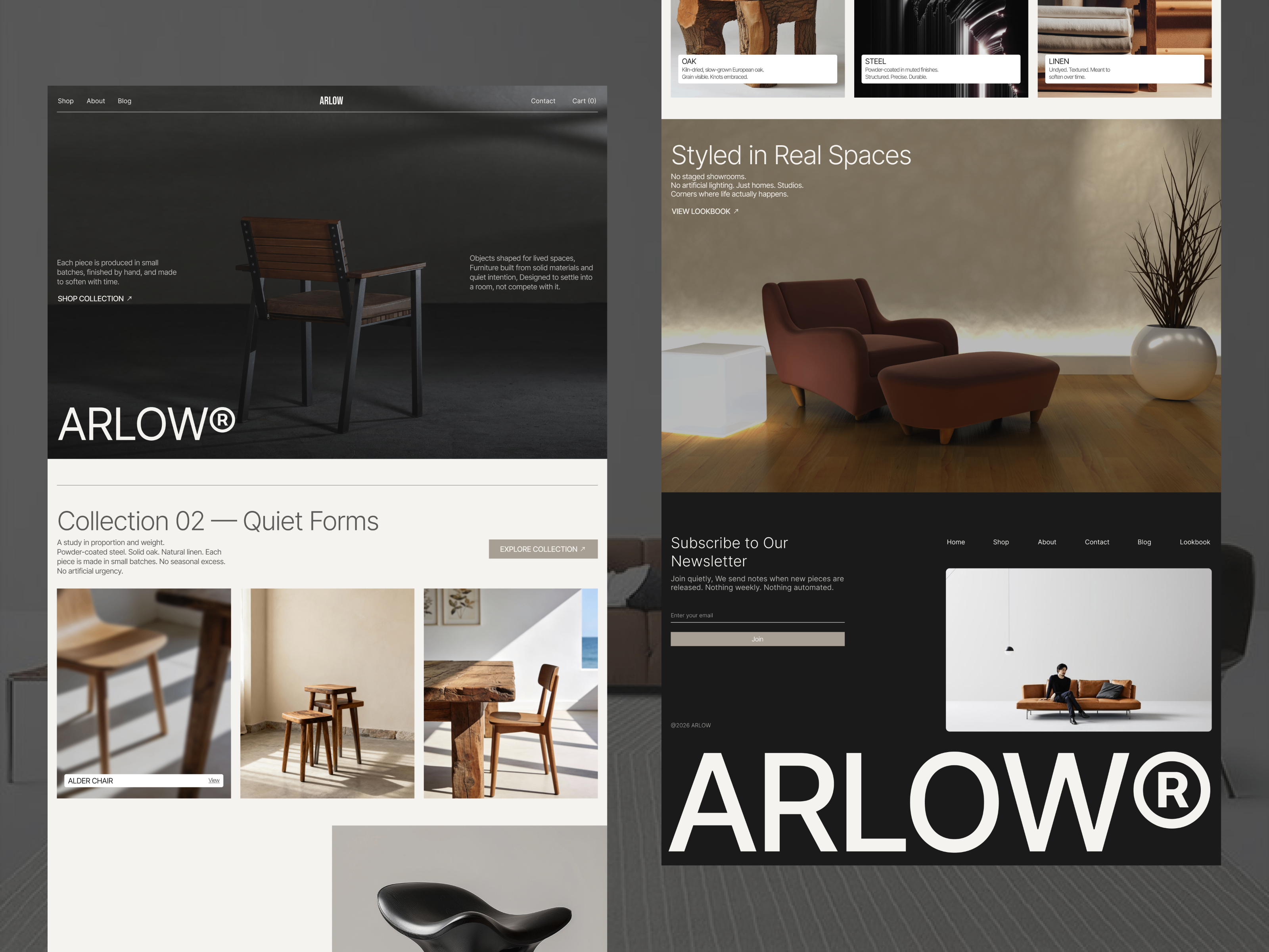 Arlow — Free Ecommerce Template for Framer by Bright Ajiboye preview