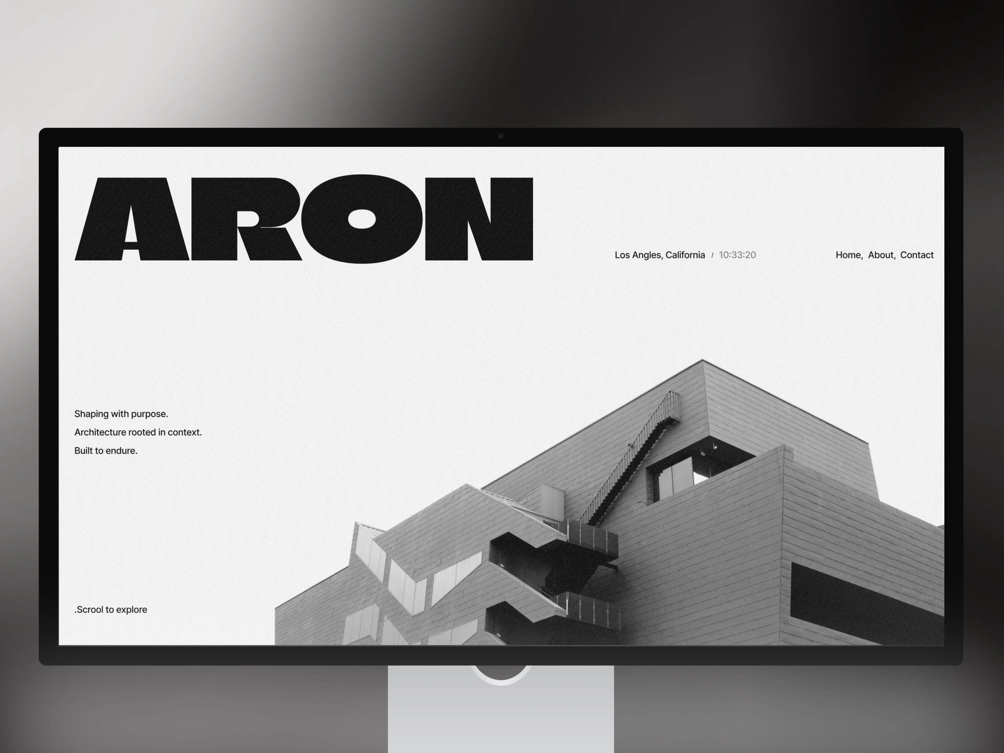 ARON — Free Architecture Template for Framer by DiverseKit preview