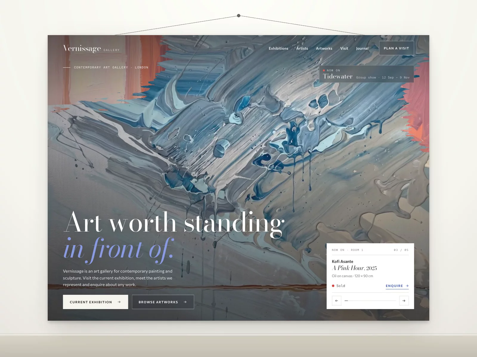 Artist Gallery — Free Portfolio Template for Framer preview