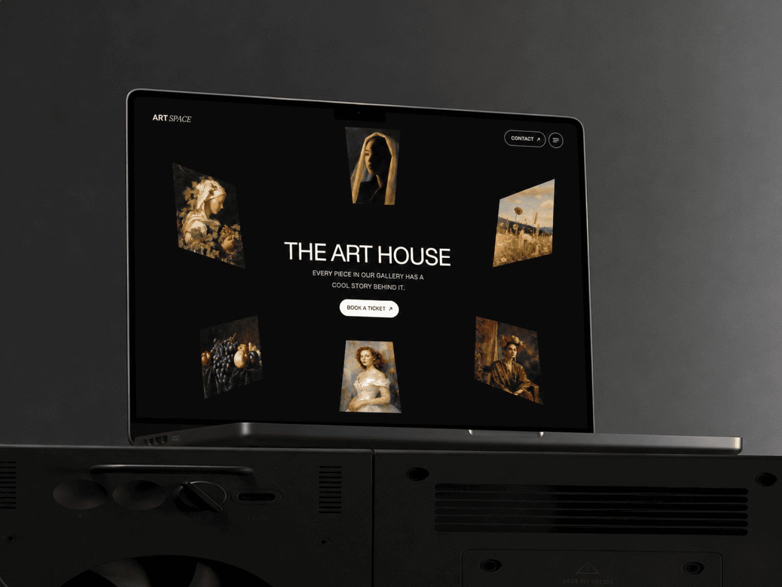 ArtSpace: Free Photography Website Template by Framebite — Free Events Framer Template preview