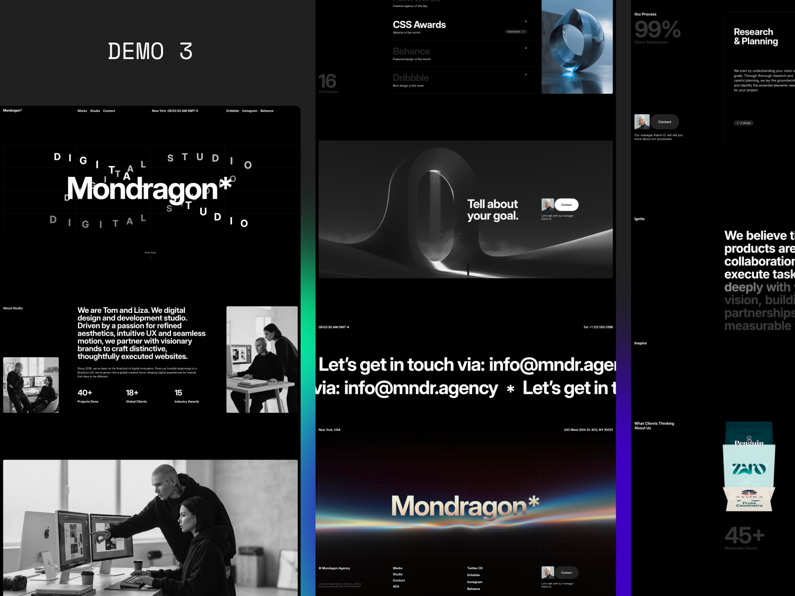 Aruna Elara: Free Portfolio Website Template by Emon — Free Ecommerce Framer Template preview