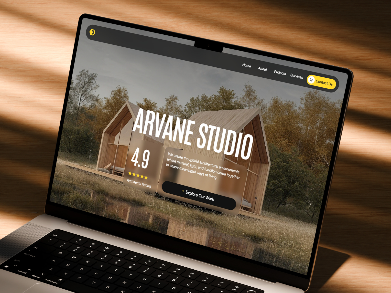 Arvane — Free Architecture Template for Framer preview