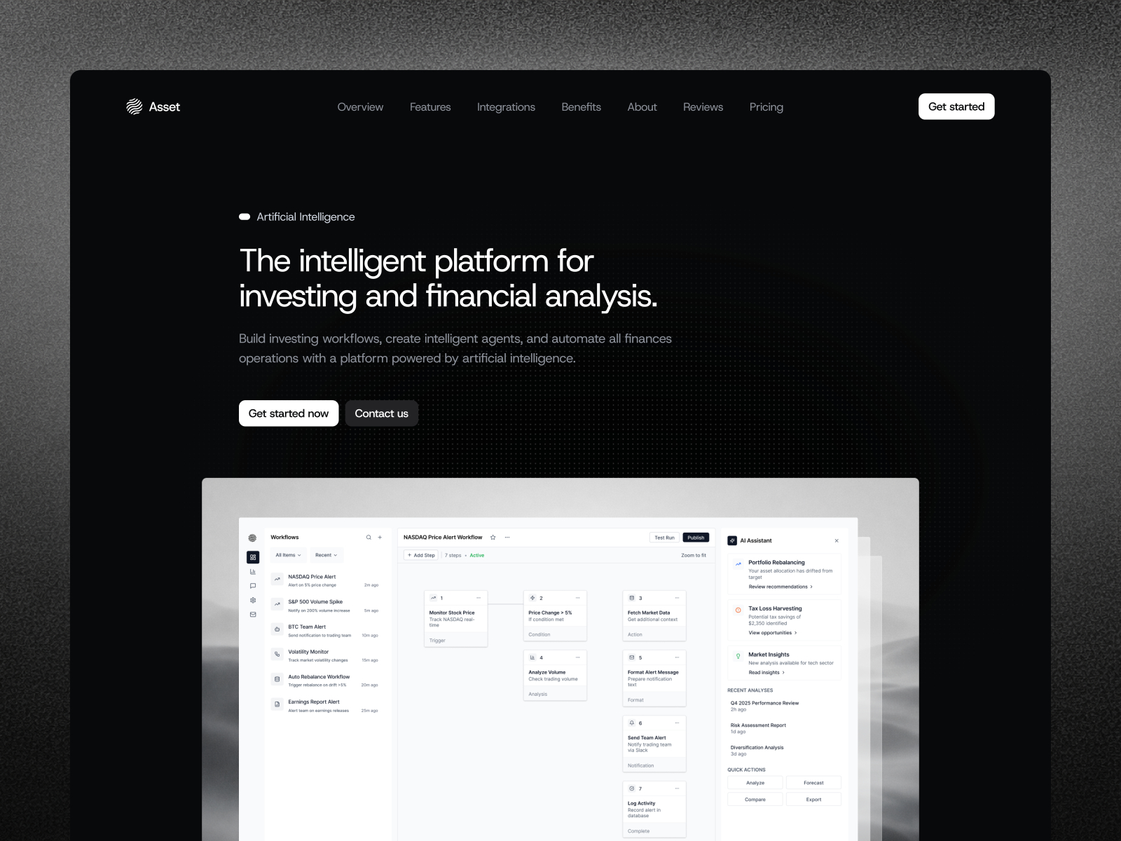 Asset — Free Finance Framer Template preview