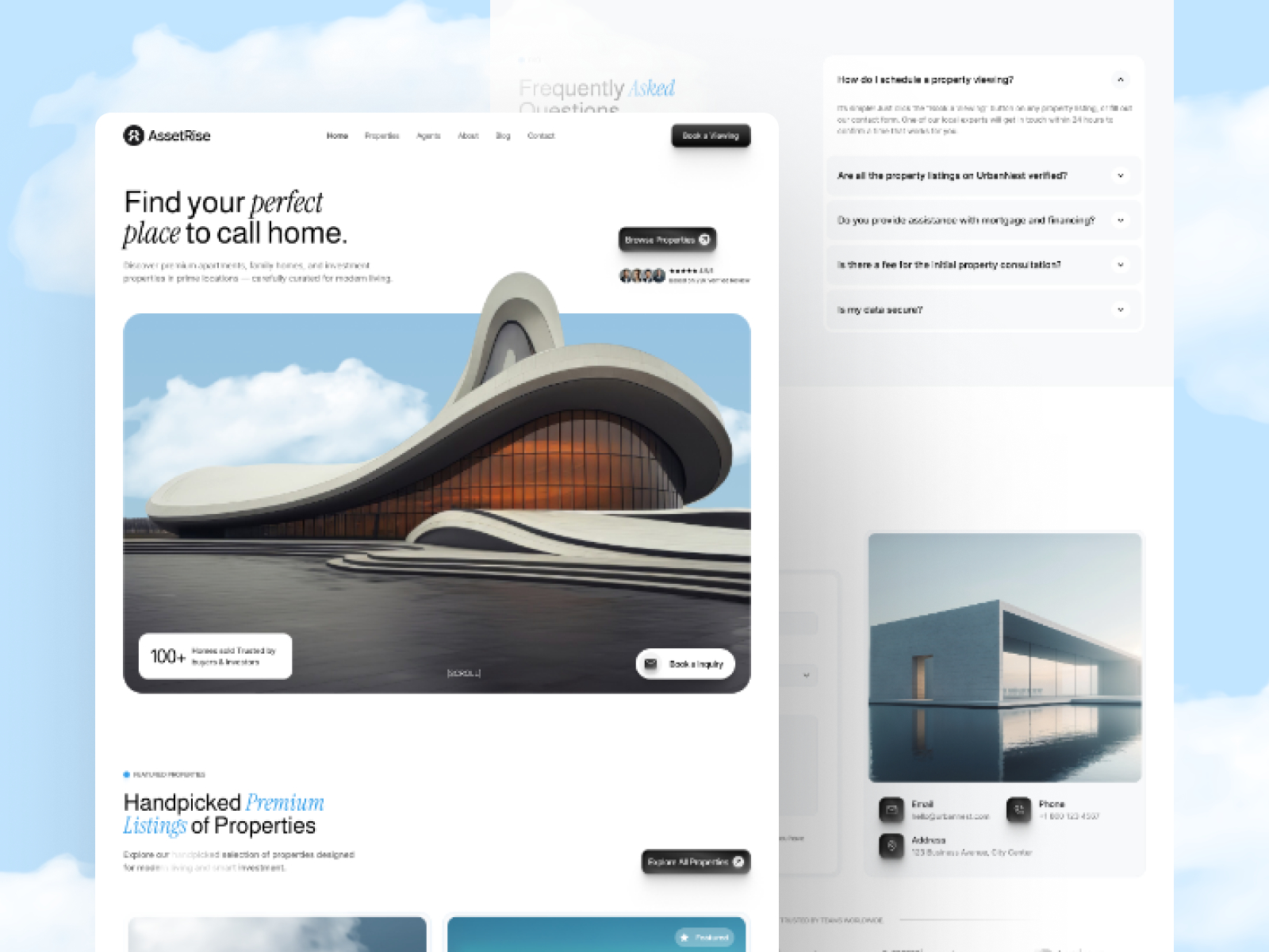AssetRise — Free Real Estate Framer Template preview