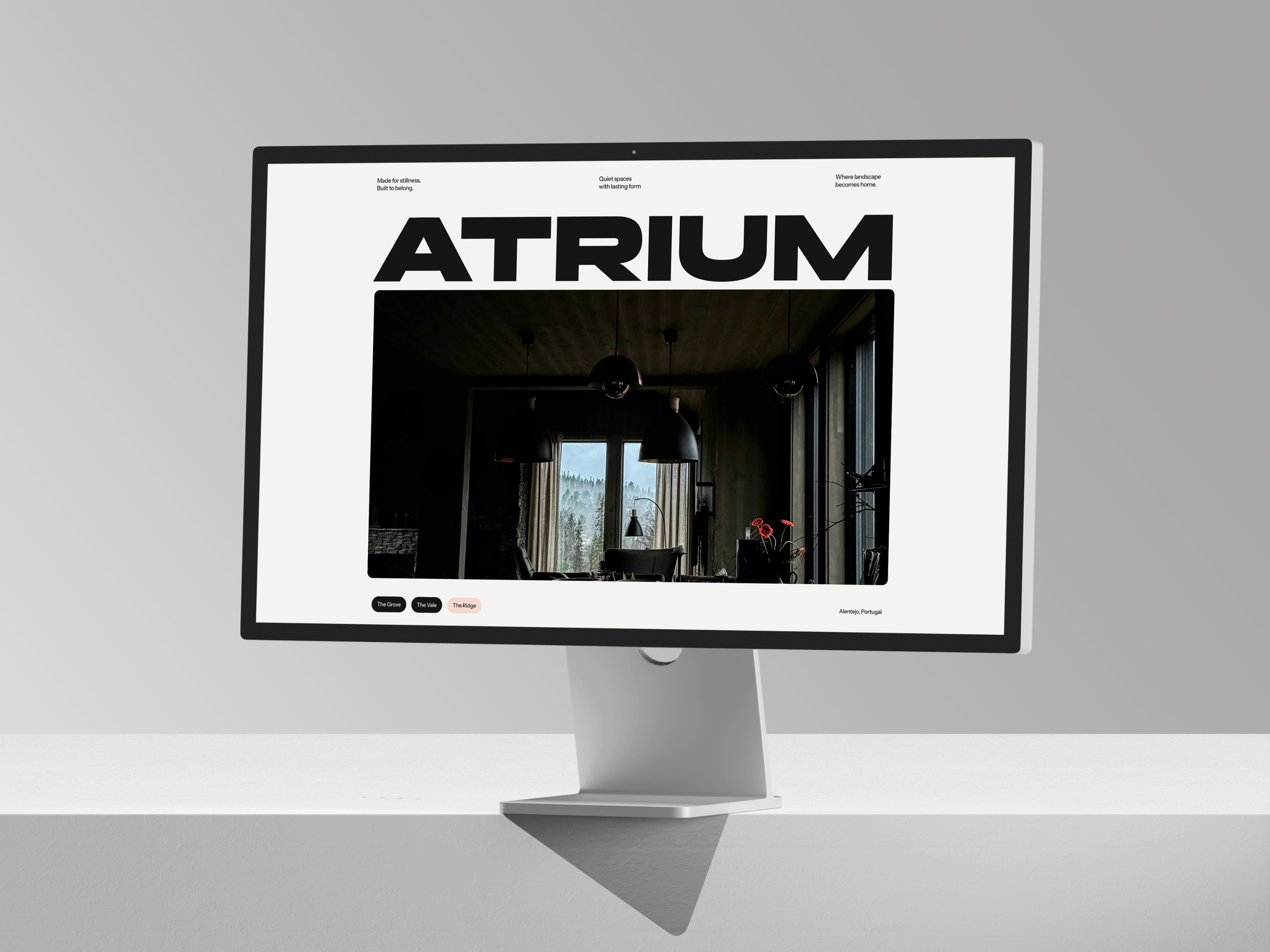 Atrium Studio — Free Architecture Template for Framer preview