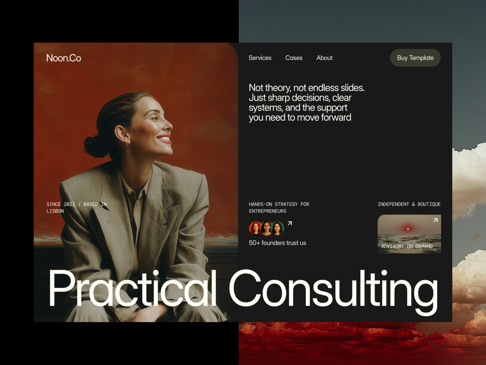 Auditly: Free Personal Website Template by Sasha Mozdir — Free Landing Page Framer Template preview