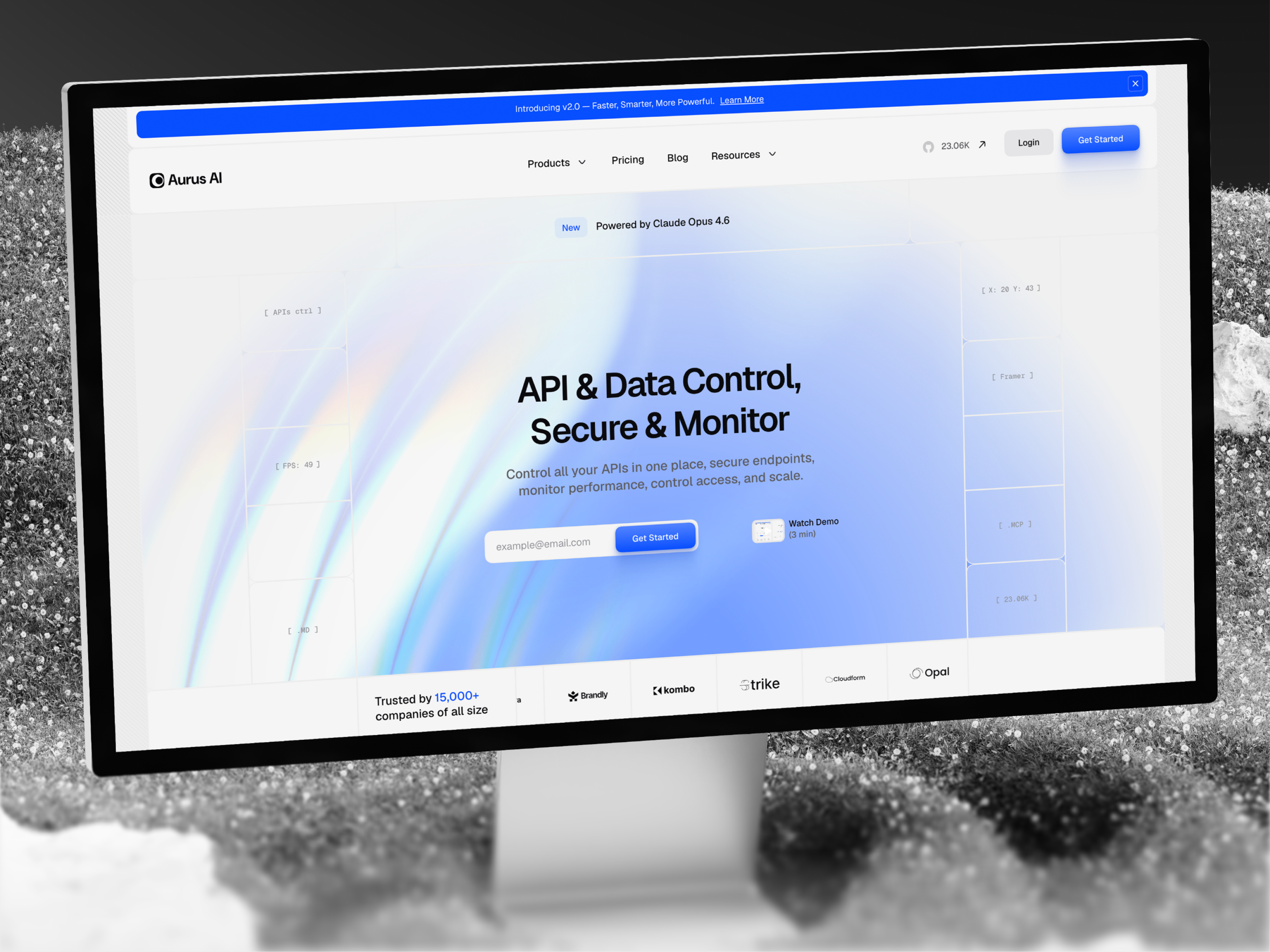AurusAI — Free SaaS Template for Framer preview